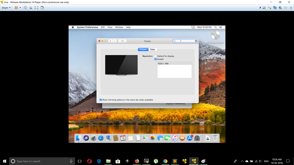 connect mac os x on vmware workstation player to internet